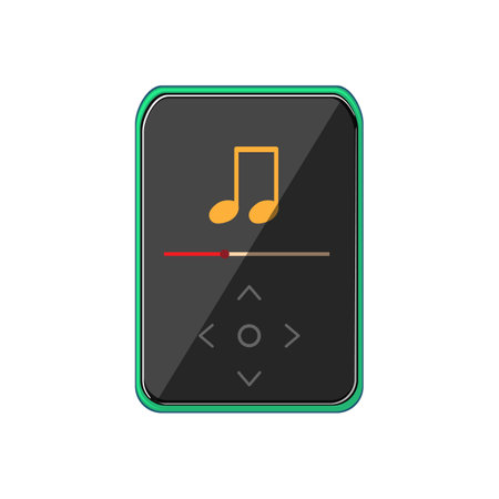 display mp3 player cartoon vector illustrationのイラスト素材