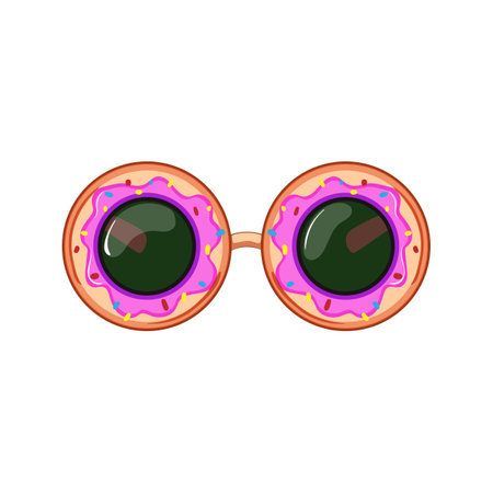 mask party glasses cartoon vector illustrationのイラスト素材