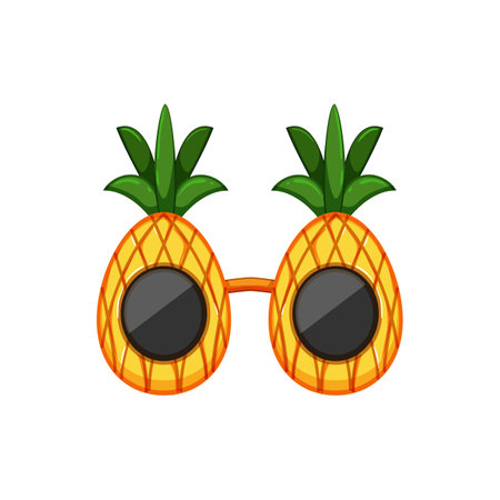 fashion party glasses cartoon vector illustrationのイラスト素材