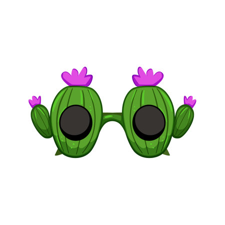 hipster party glasses cartoon vector illustrationのイラスト素材