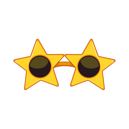 retro party glasses cartoon vector illustrationのイラスト素材