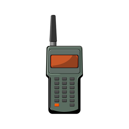wireless radio transceiver cartoon vector illustrationのイラスト素材