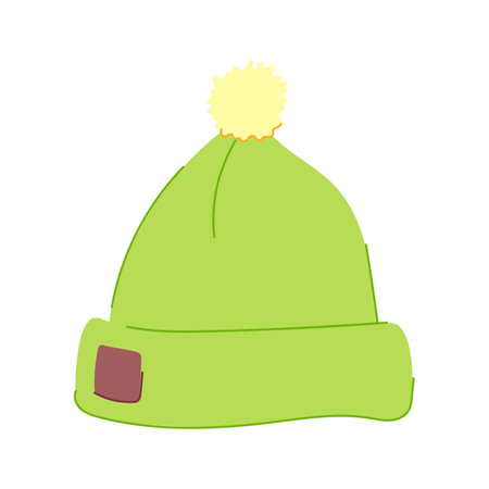 clothing beanie hat cartoon vector illustrationのイラスト素材