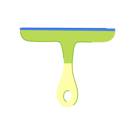 window squeegee glass cartoon vector illustrationのイラスト素材