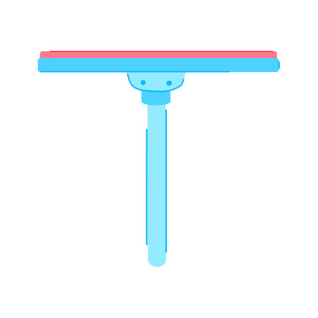clean squeegee glass cartoon vector illustrationのイラスト素材