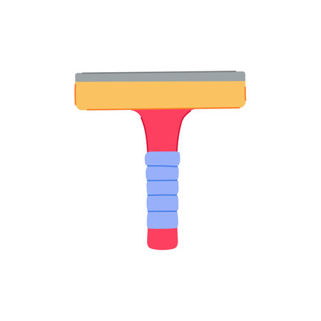 water squeegee glass cartoon vector illustrationのイラスト素材