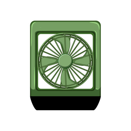 wind electric fan cartoon vector illustrationのイラスト素材
