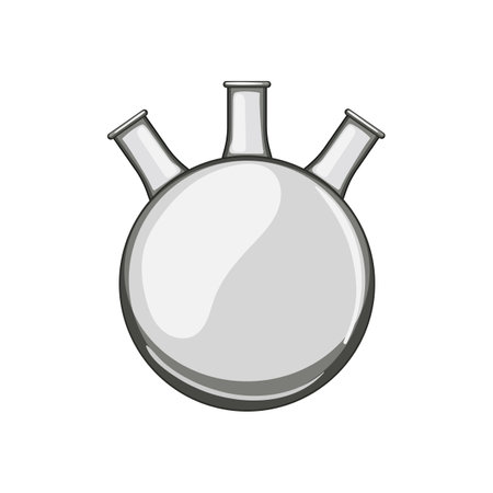 research laboratory glassware cartoon vector illustrationのイラスト素材