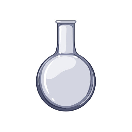 technology laboratory glassware cartoon vector illustrationのイラスト素材
