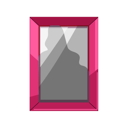 digital smart photo frame cartoon vector illustrationのイラスト素材