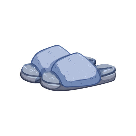 shoes woman slippers cartoon vector illustrationのイラスト素材
