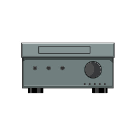 equipment blu ray player cartoon vector illustrationのイラスト素材