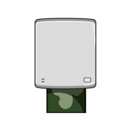 print compact photo printer cartoon vector illustrationのイラスト素材