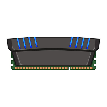 computer desktop memory cartoon vector illustrationのイラスト素材