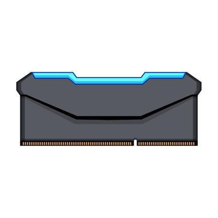 access desktop memory cartoon vector illustration
