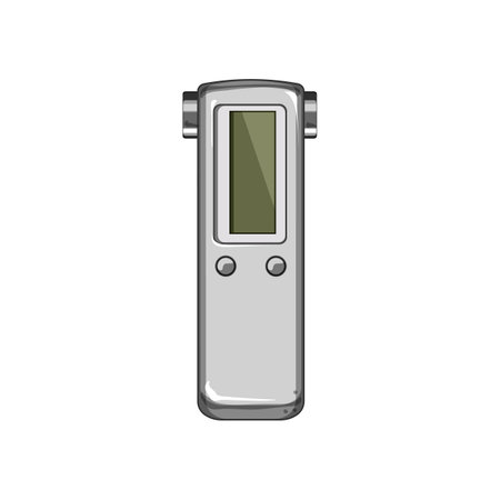music dictaphone cartoon vector illustrationのイラスト素材