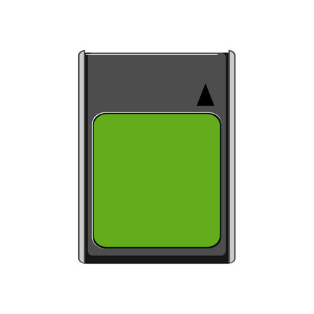 camera memory card cartoon vector illustrationのイラスト素材