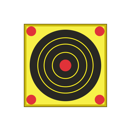 aim shooting target cartoon vector illustrationのイラスト素材