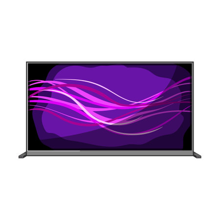 display tv screen cartoon vector illustrationのイラスト素材
