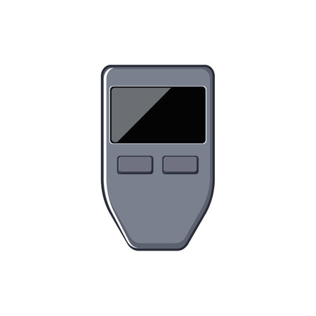 bitcoin crypto wallet cartoon vector illustrationのイラスト素材