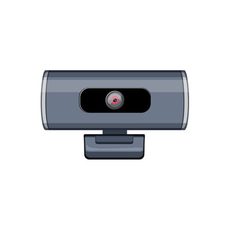digital web camera cartoon vector illustrationのイラスト素材
