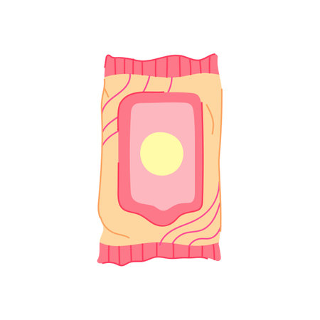 glass water wipes cartoon vector illustrationのイラスト素材