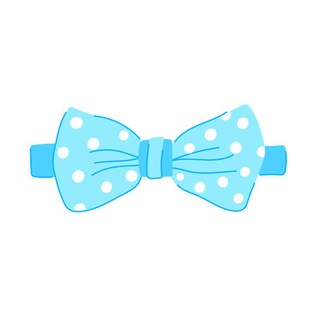 business bow ties men cartoon vector illustrationのイラスト素材