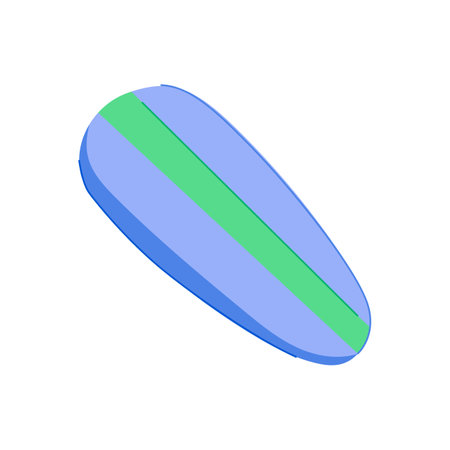 travel sleeping pad cartoon vector illustrationのイラスト素材