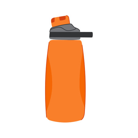 water sport drinking bottle cartoon vector illustrationのイラスト素材