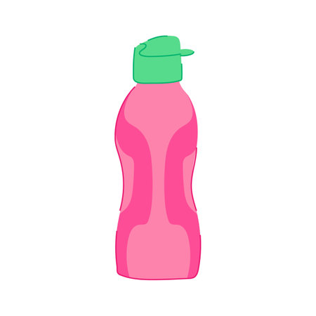 drink sport drinking bottle cartoon vector illustrationのイラスト素材