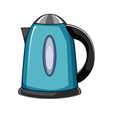 object electric kettle cartoon vector illustrationのイラスト素材