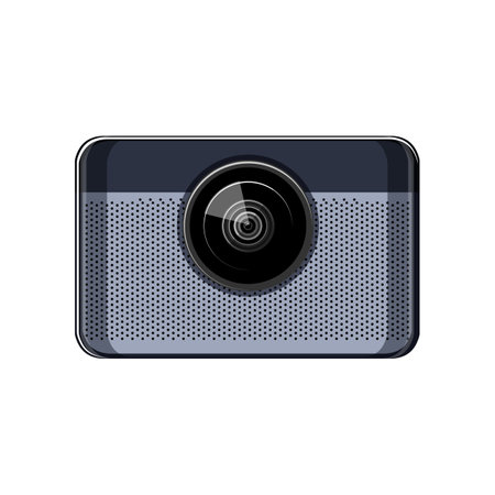 movie projector video cartoon vector illustration