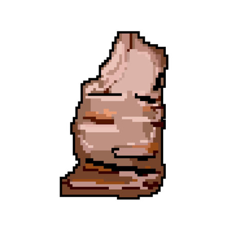 sea aquarium stone game pixel art vector illustrationのイラスト素材