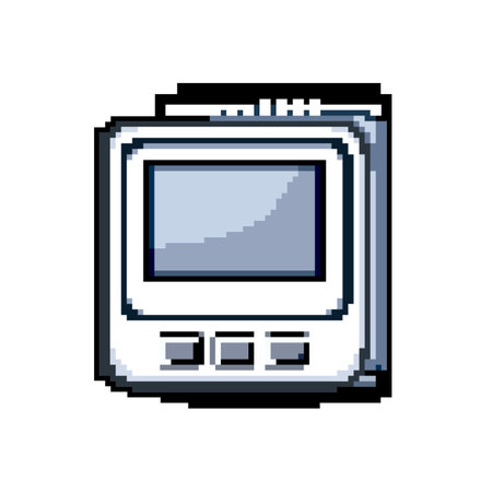measurement blood pressure monitor game pixel art vector illustrationのイラスト素材
