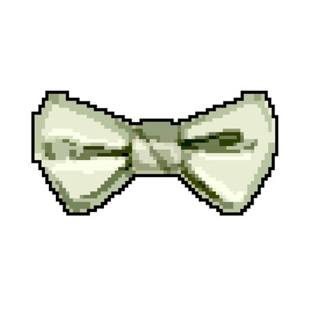 suit bow tie game pixel art vector illustrationのイラスト素材