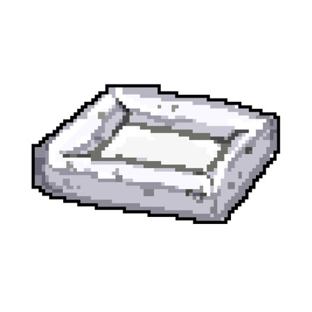 funny cat house game pixel art vector illustrationのイラスト素材
