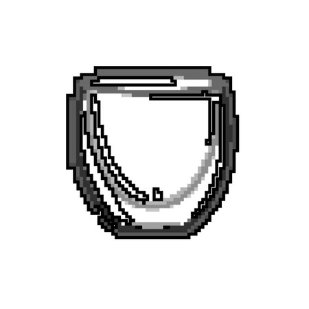 drink coffee glass game pixel art vector illustrationのイラスト素材