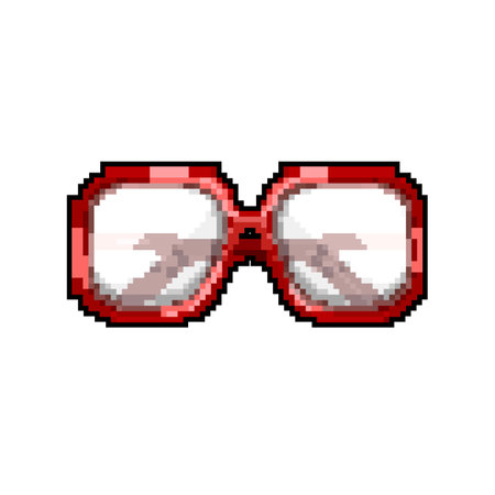 person computer glasses game pixel art vector illustrationのイラスト素材