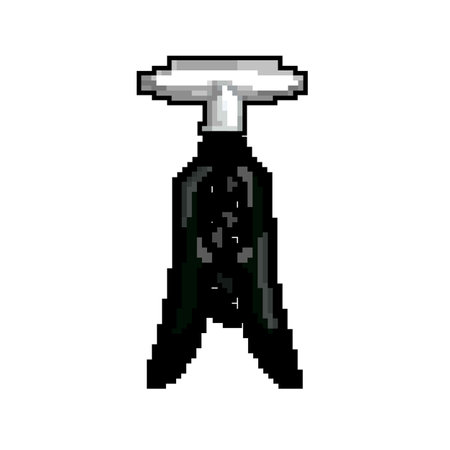 bottle corkscrew wine game pixel art vector illustrationのイラスト素材