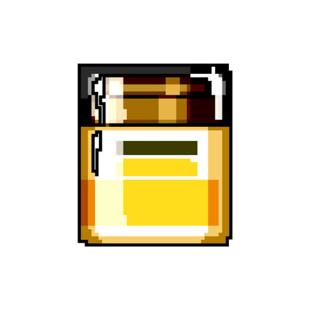 treatment dry skin cream game pixel art vector illustrationのイラスト素材