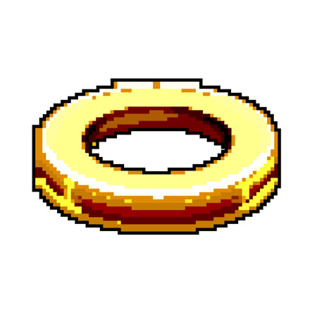 decoration grommet ring game pixel art vector illustrationのイラスト素材
