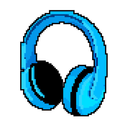 headset headphones color icon vector illustrationのイラスト素材