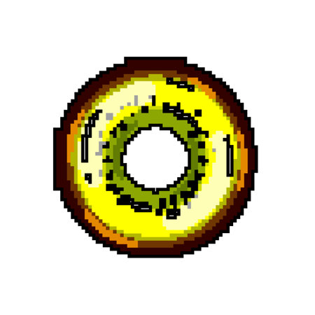 float inflatable ring game pixel art vector illustrationのイラスト素材