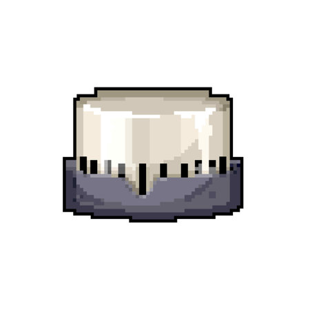 stop kitchen timer clock game pixel art vector illustrationのイラスト素材