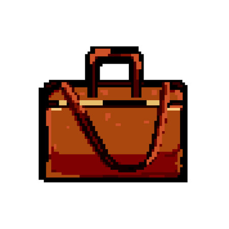 woman business bag game pixel art vector illustrationのイラスト素材