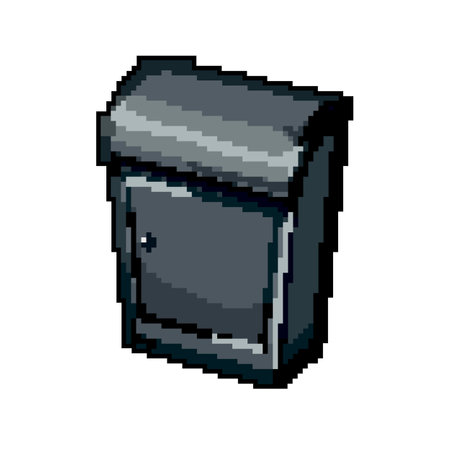 mail mailbox letter game pixel art vector illustrationのイラスト素材