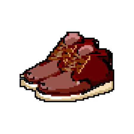 modern man shoes game pixel art vector illustrationのイラスト素材
