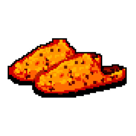 pair man slippers game pixel art vector illustrationのイラスト素材