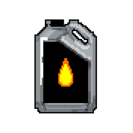 lubricant motor oil game pixel art vector illustrationのイラスト素材