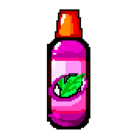 liquid mouthwash game pixel art vector illustrationのイラスト素材